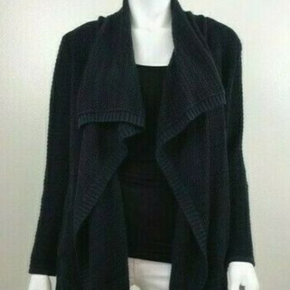 Ann Taylor Drape Open Front Knit Cardigan Sweater